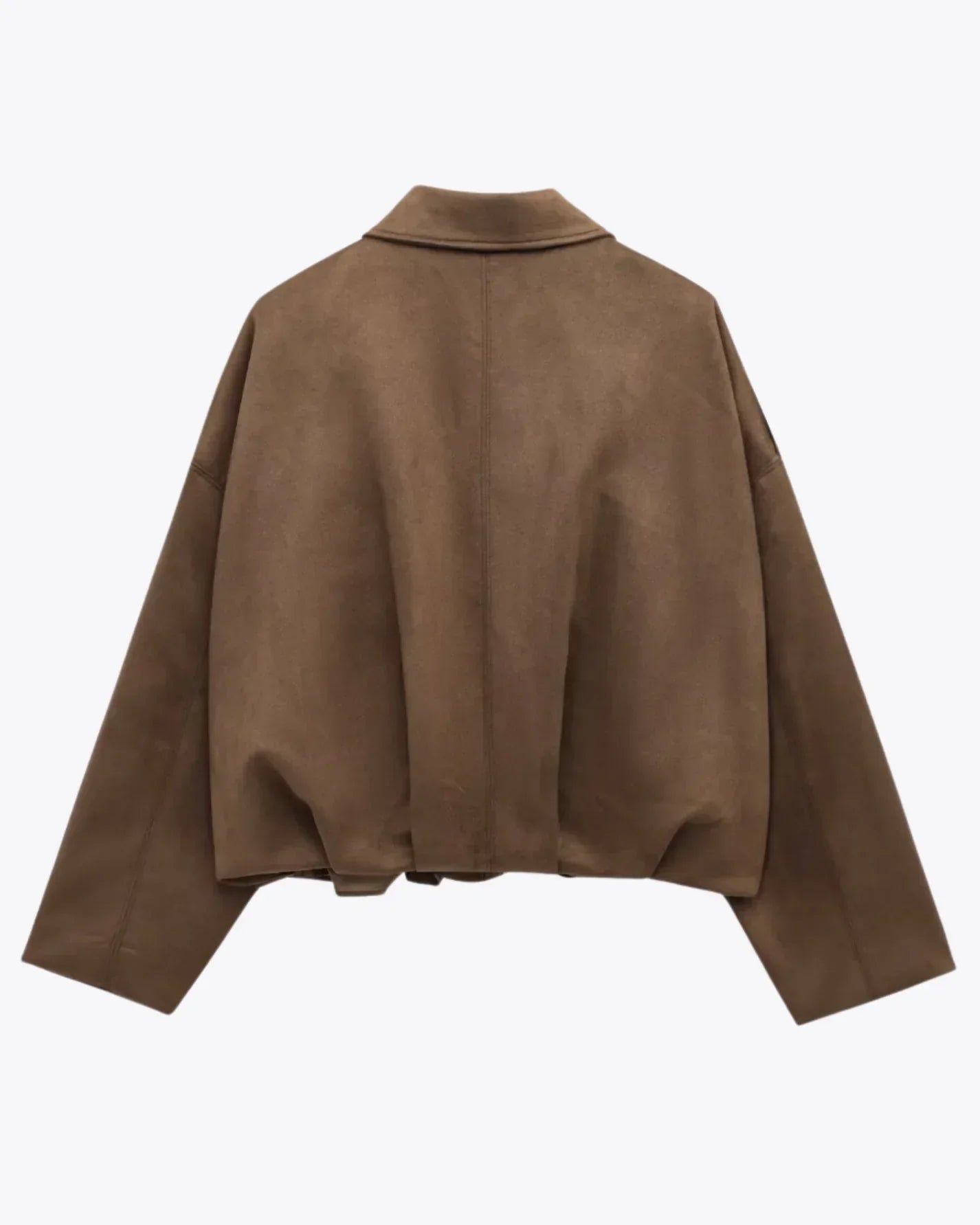 Estelle - Oversized Suède Leren Jas voor Dames – Warm & Stijlvol