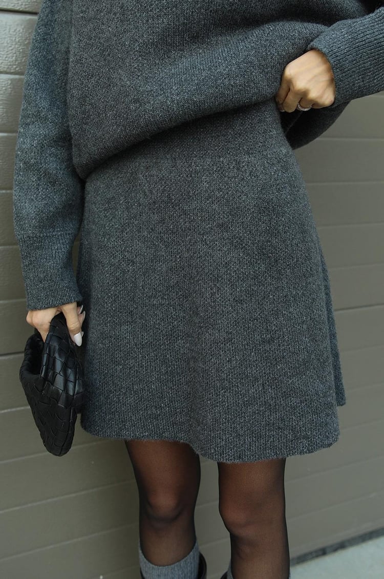 Damure - Cozy Knit 2-delige Trui en Rok set