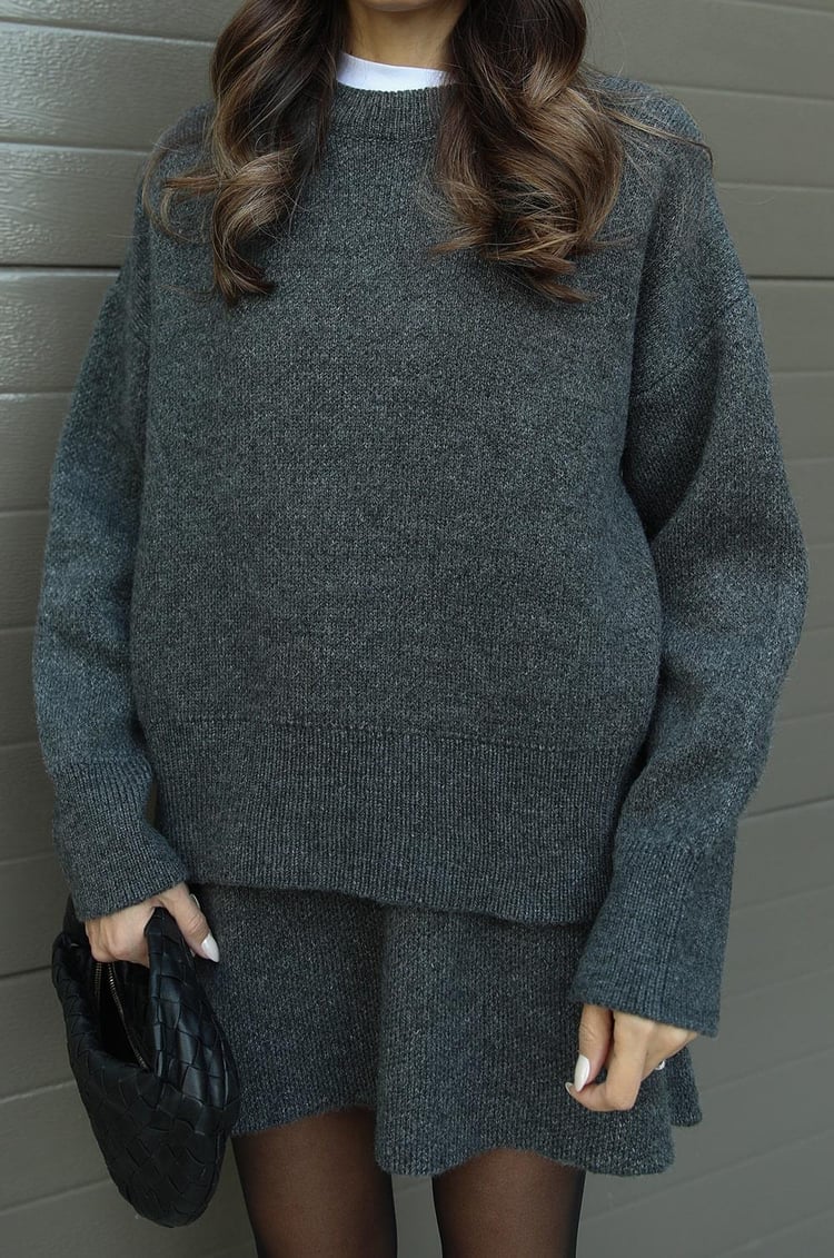 Damure - Cozy Knit 2-delige Trui en Rok set