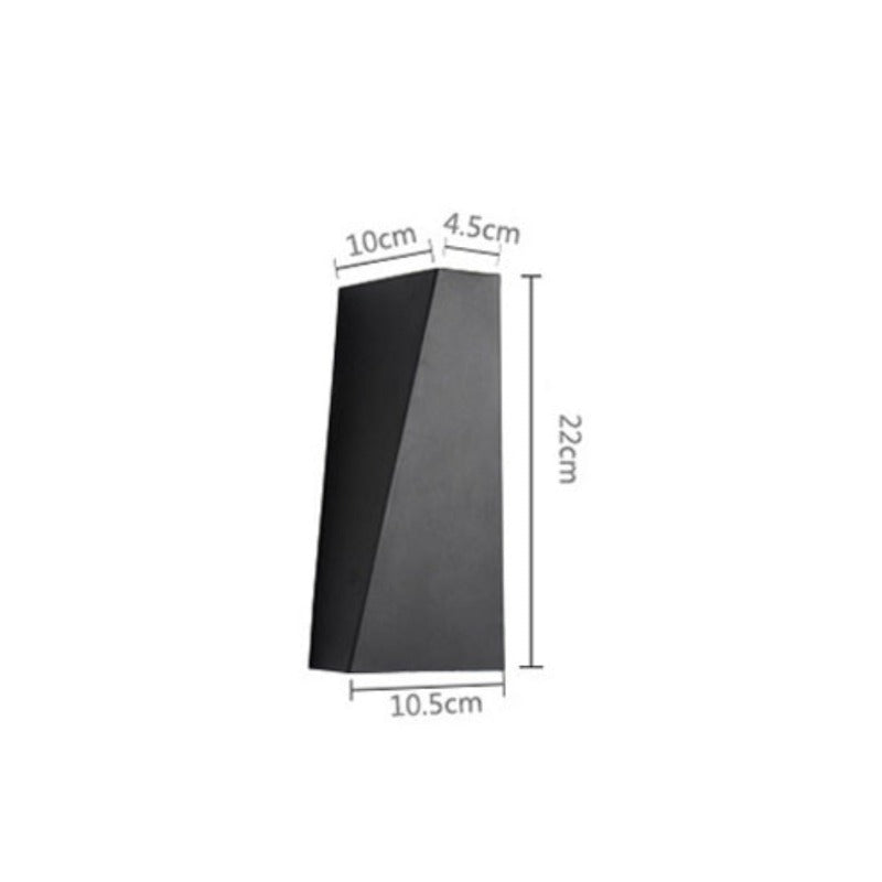 Design LED wandlamp (zwart of wit)