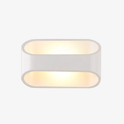 Witte aluminium LED wandlamp met applicatieontwerp