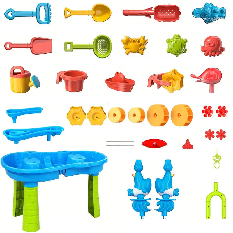 Zand En Watertafel Met Drie Lagen Speelplezier Voor Kinderen