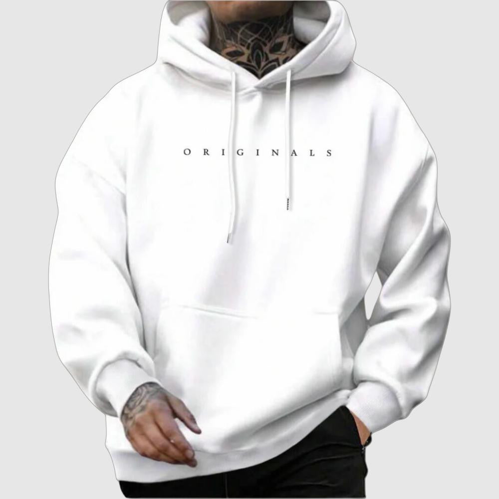 Hoodie Heren Casual Capuchon Met Trekkoord En Kangoeroezak