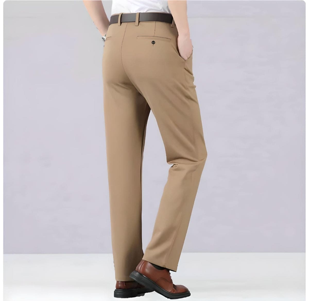 Stijlvolle Stretch Herenbroek - Alex Met Elastische Tailleband