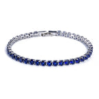 Elegante Zilveren Kettenarmband met Zirconia Tennisarmband voor Dames en Heren, Trendy Geometrisch Ontwerp en Verhoogde Charme, Perfect voor Elke Gelegenheid