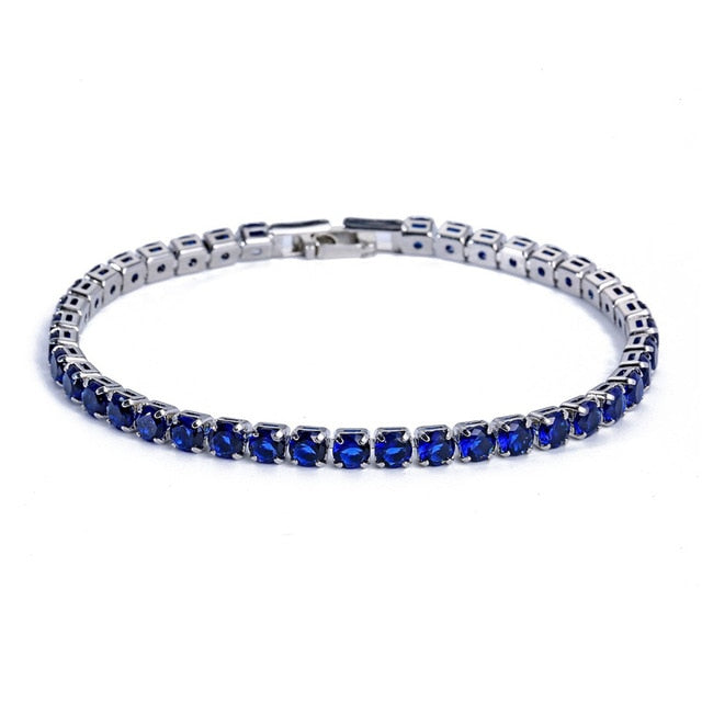 Elegante Zilveren Kettenarmband met Zirconia Tennisarmband voor Dames en Heren, Trendy Geometrisch Ontwerp en Verhoogde Charme, Perfect voor Elke Gelegenheid