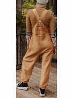 Dames Fleece Thermische Overalls Met Ritszakken