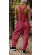 Dames Fleece Thermische Overalls Met Ritszakken