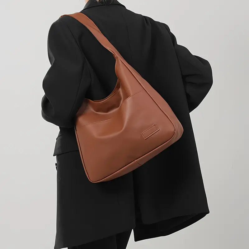 Maya Vegan leren hobo tas