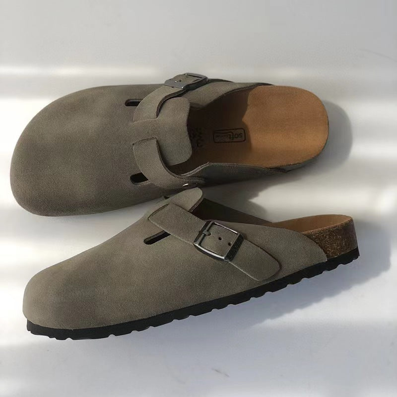 Lederen Sandalen Bruin Unisex Maat 42 Comfort Zomer