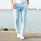 Lichte heren linnenbroek, casual en comfortabel