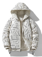 Herenjack Omkeerbaar Gewatteerd Katoen Casual Pasvorm - Pufferjas - Winterjas