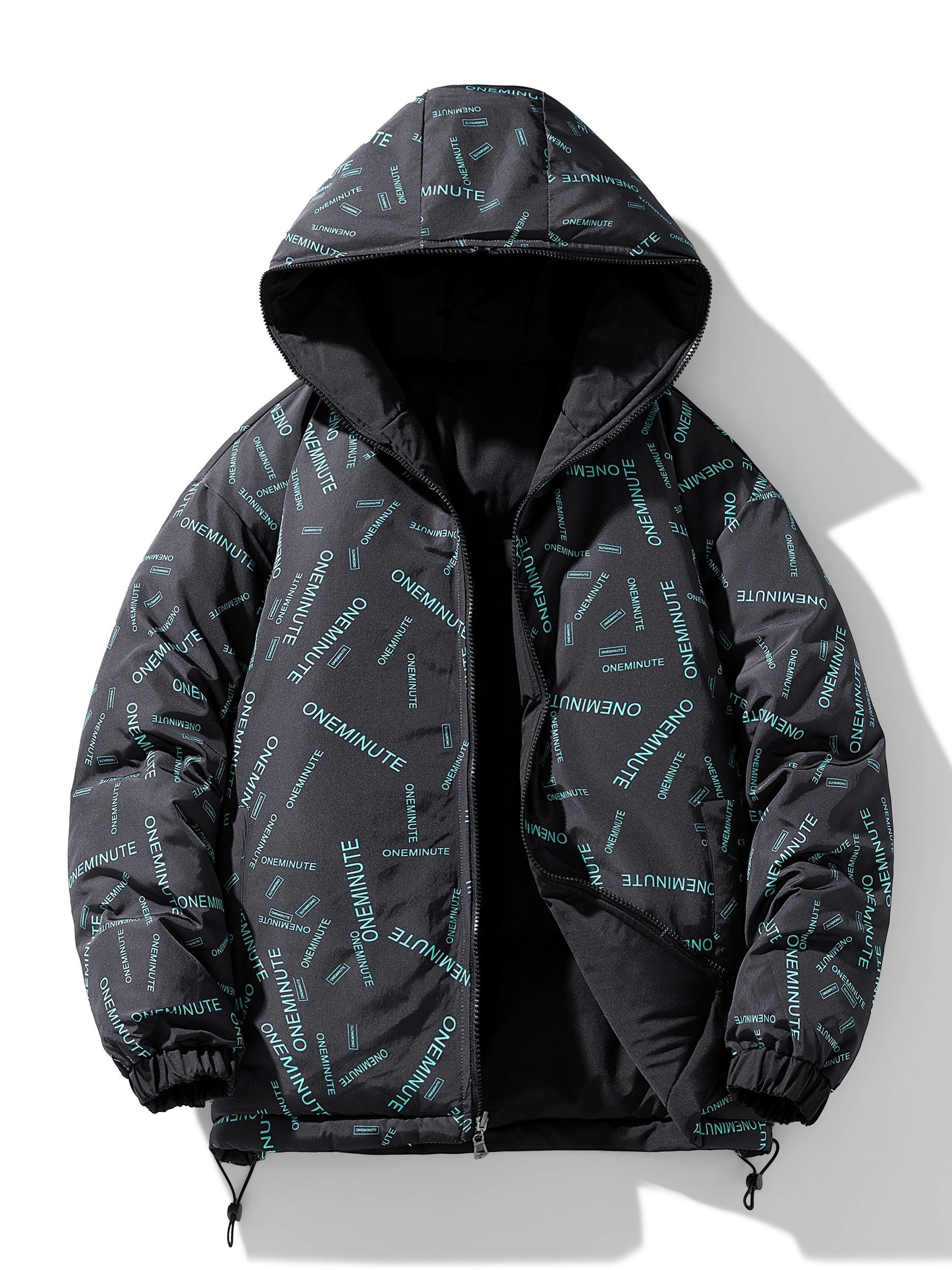 Herenjack Omkeerbaar Gewatteerd Katoen Casual Pasvorm - Pufferjas - Winterjas