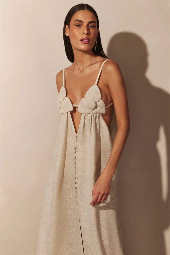 Celeste™ | V-hals bloemen maxi-jurk