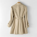 Trenchcoat Casual Chique Met Hoogwaardig Materiaal Comfort