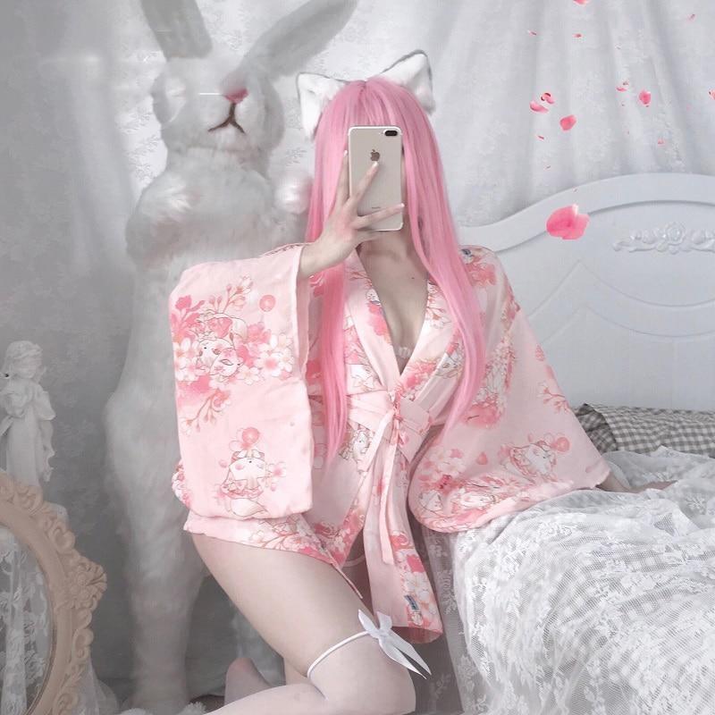 Kimono met kersenbloesem