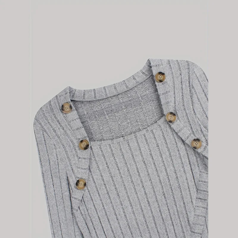 Dames Asymmetrische Geribbelde Cardigan Lente Herfst