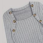 Dames Asymmetrische Geribbelde Cardigan Lente Herfst