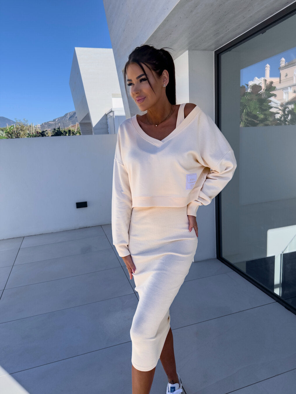 Andrelina - Casual sweatshirt en jurkset
