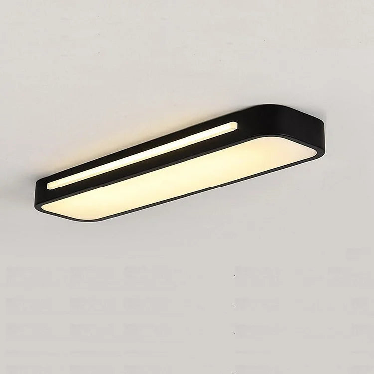 Moderne Nordic Minimalistische Lange LED Dimbare Plafondverlichting voor Woonkamer en Eetkamer