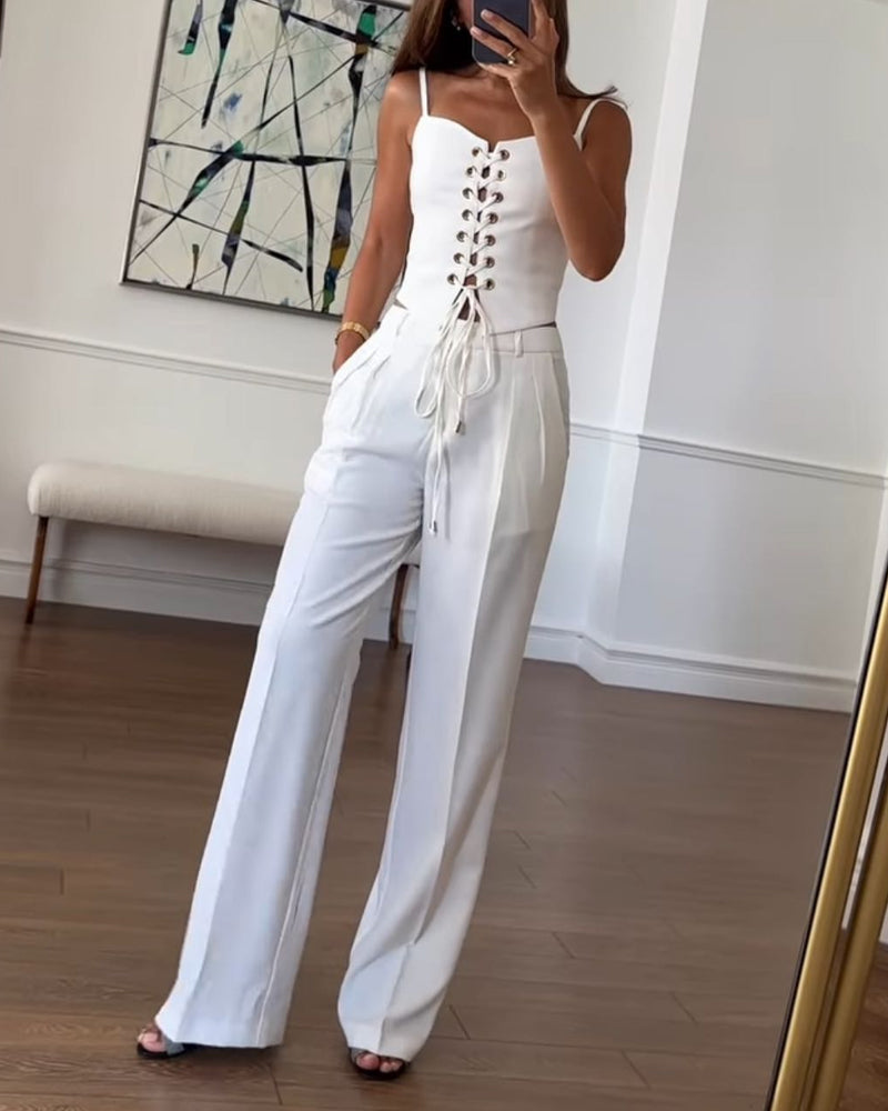 Oasis String Top Twee-delige Set voor Stijlvolle Outfits