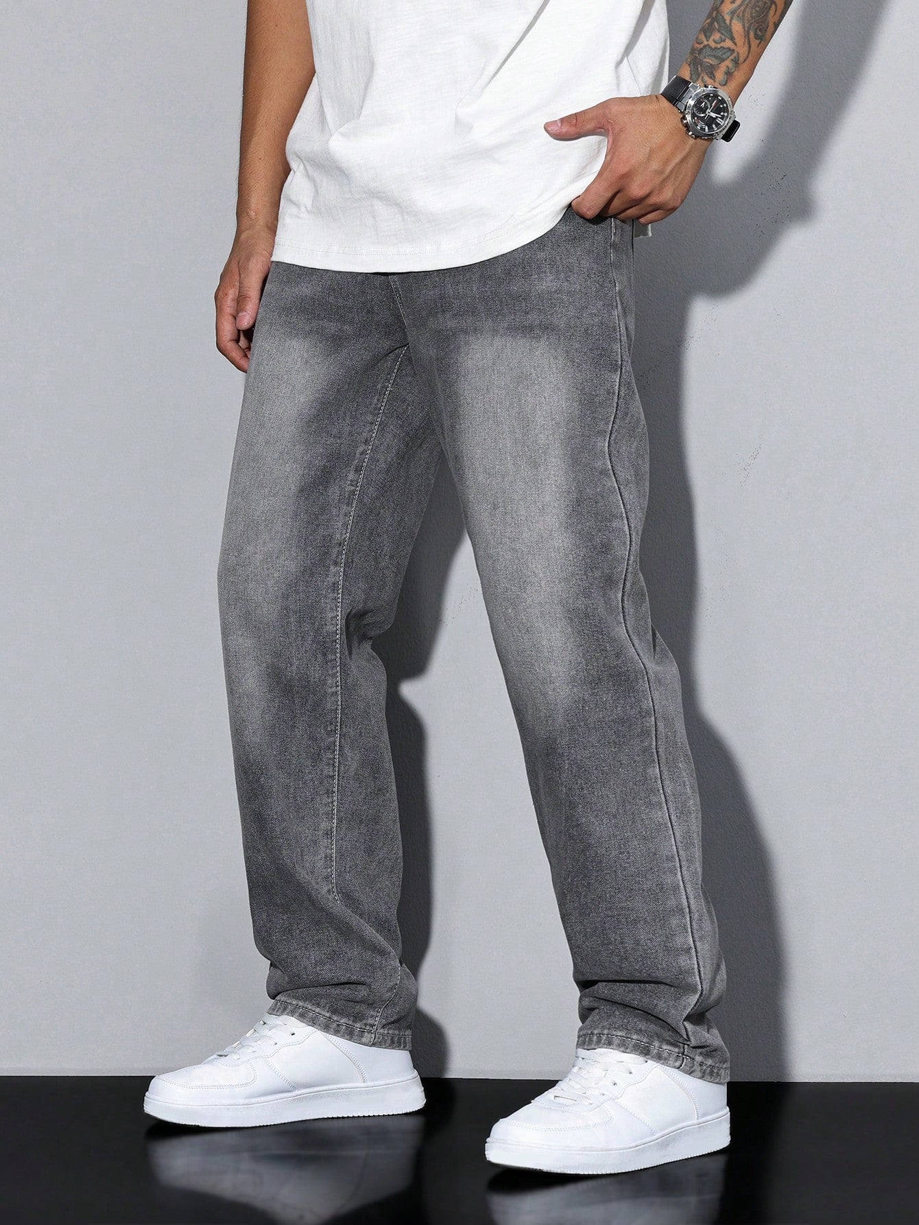 Calico - Effen kleur casual heren jeans