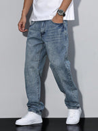 Calico - Effen kleur casual heren jeans