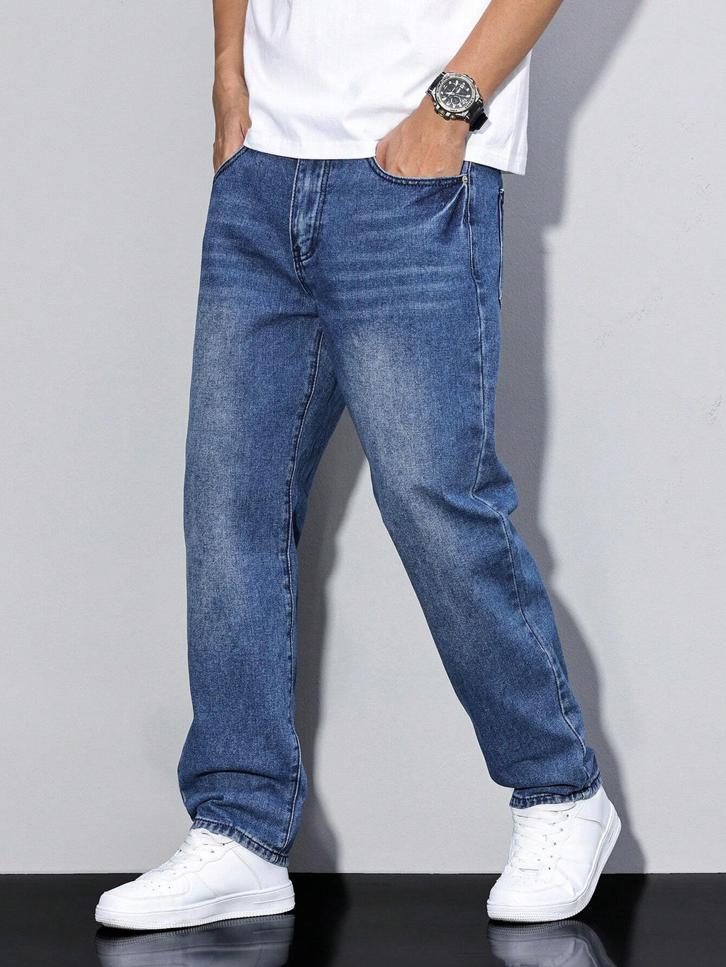 Calico - Effen kleur casual heren jeans