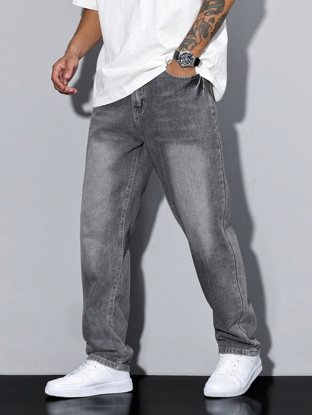 Calico - Effen kleur casual heren jeans