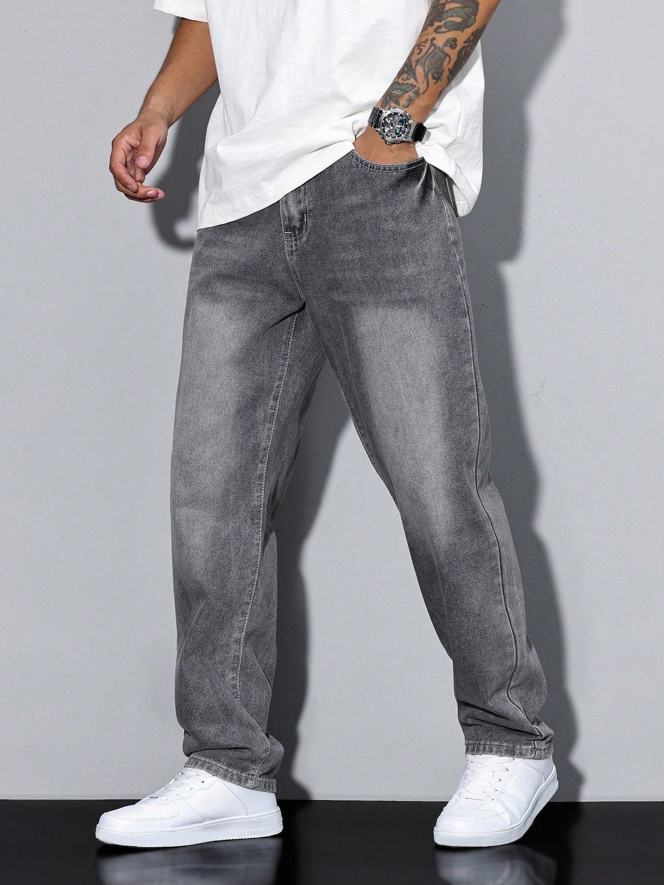 Calico - Effen kleur casual heren jeans