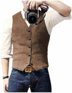 Figueral - Stijlvol heren gilet met knopen