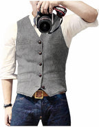 Figueral - Stijlvol heren gilet met knopen