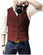 Figueral - Stijlvol heren gilet met knopen