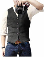 Figueral - Stijlvol heren gilet met knopen