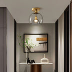 Plafondlamp Glazen Grijs Modern Slank Design Voor Woonkamer
