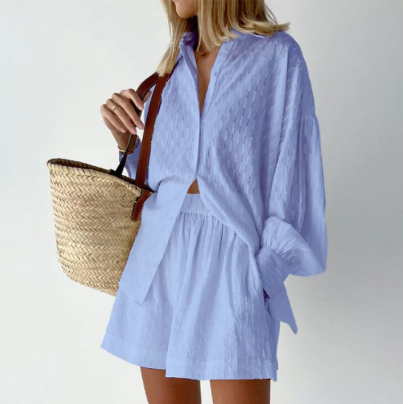 2-Delige Zomerset Dames Short & Blouse Top voor Zomerstijl