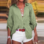 Milano - Zomerse linnen dames blouse