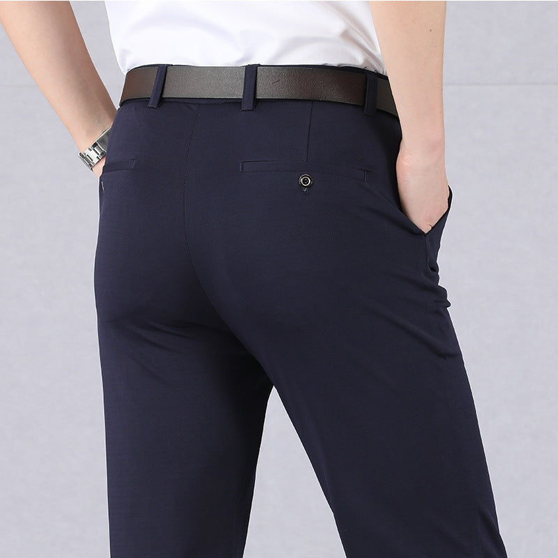 Stijlvolle Stretch Herenbroek - Alex Met Elastische Tailleband