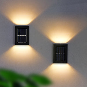 SolarLuxe I LED Wandlamp op Zonne-energie – Automatische Werking