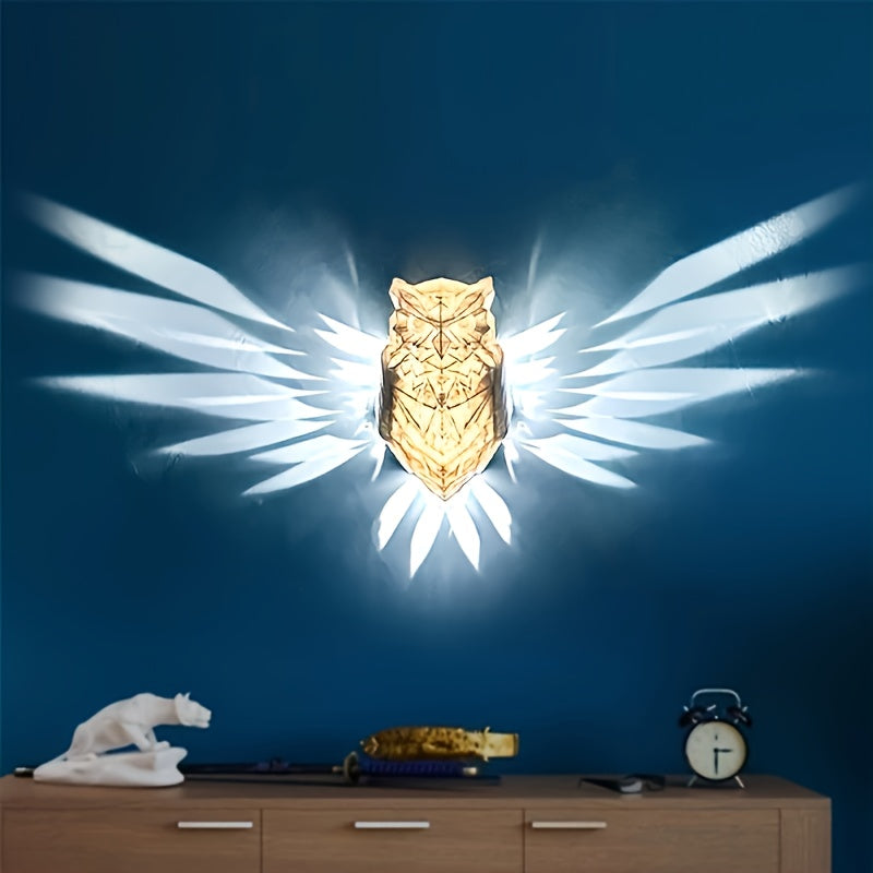 TwilightOwl - LED Wanddecoratie in Uilvorm voor Sfeerverlichting