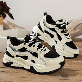 Sneakers Dames Hoge Zool Wit Leer Comfort Pasvorm Maat38