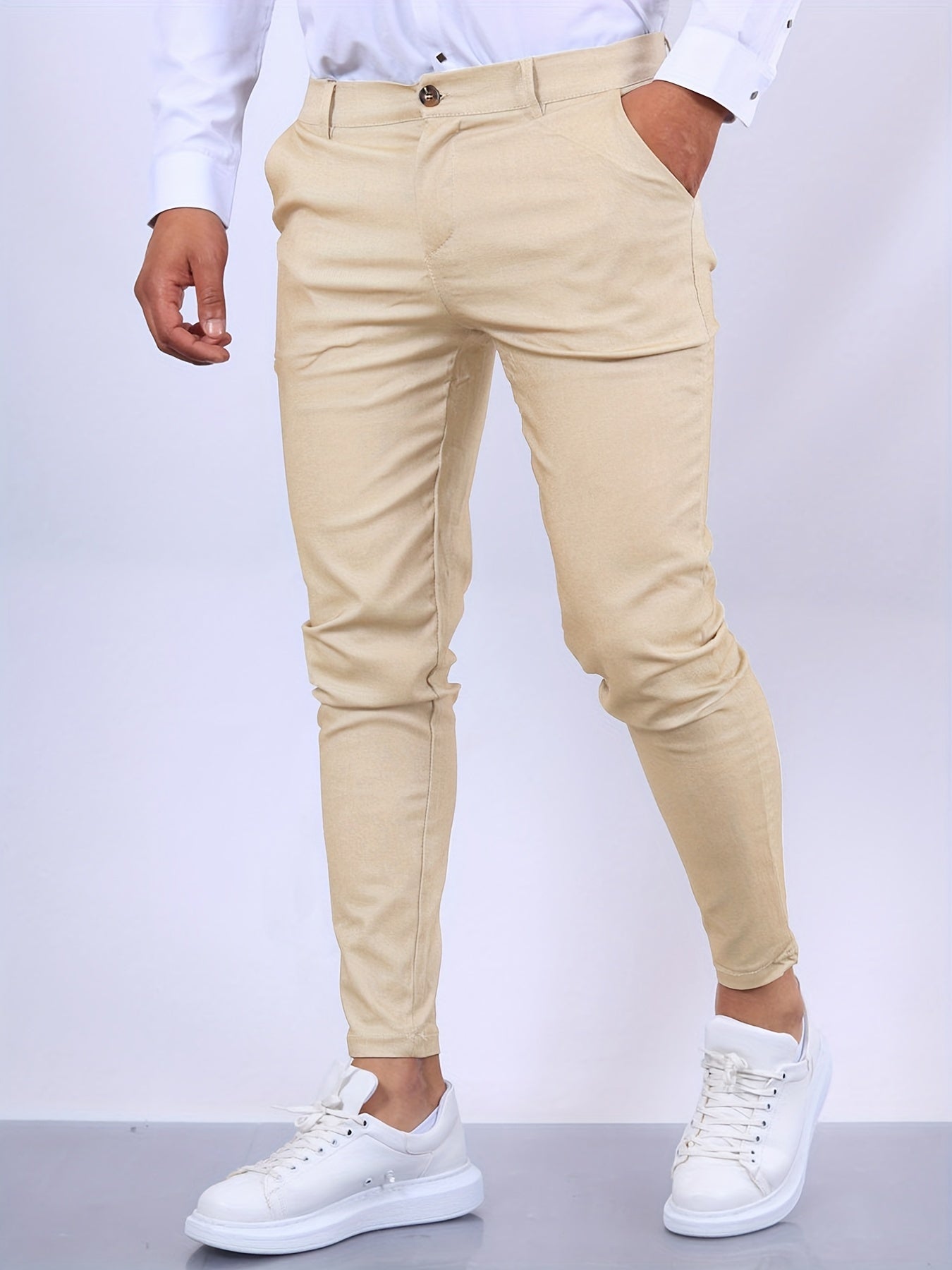 Elegante Heren Slim Fit Broek – Modern en Stijlvol Ontwerp
