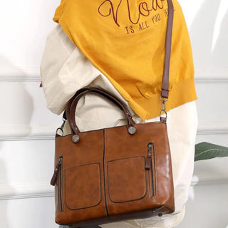 Crossbody tas in leer