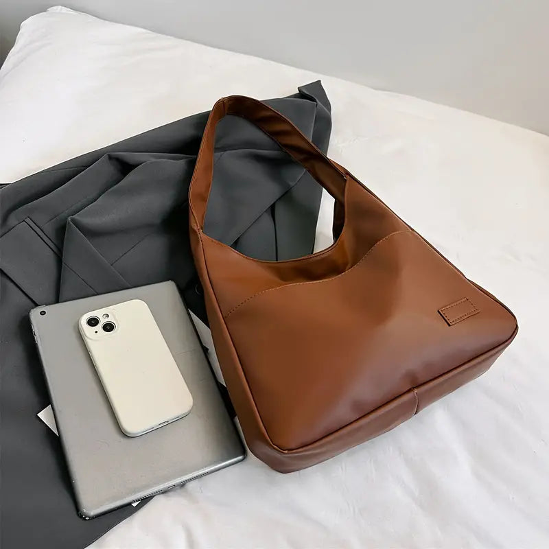 Maya Vegan leren hobo tas