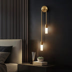 BrilloLux - Elegante LED Wandlamp met 2 Lichten in Goud