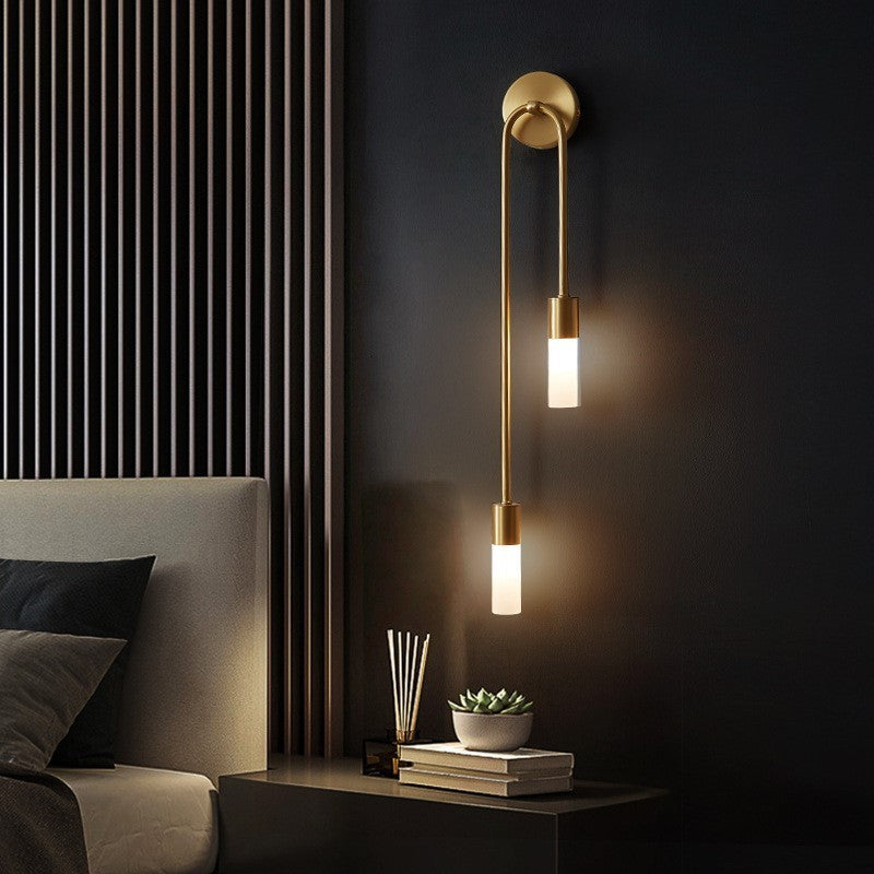 BrilloLux - Elegante LED Wandlamp met 2 Lichten in Goud