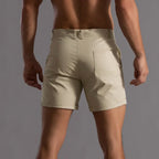 Chino Shorts Katoen Comfort Voor Heren Zomer Pasvorm