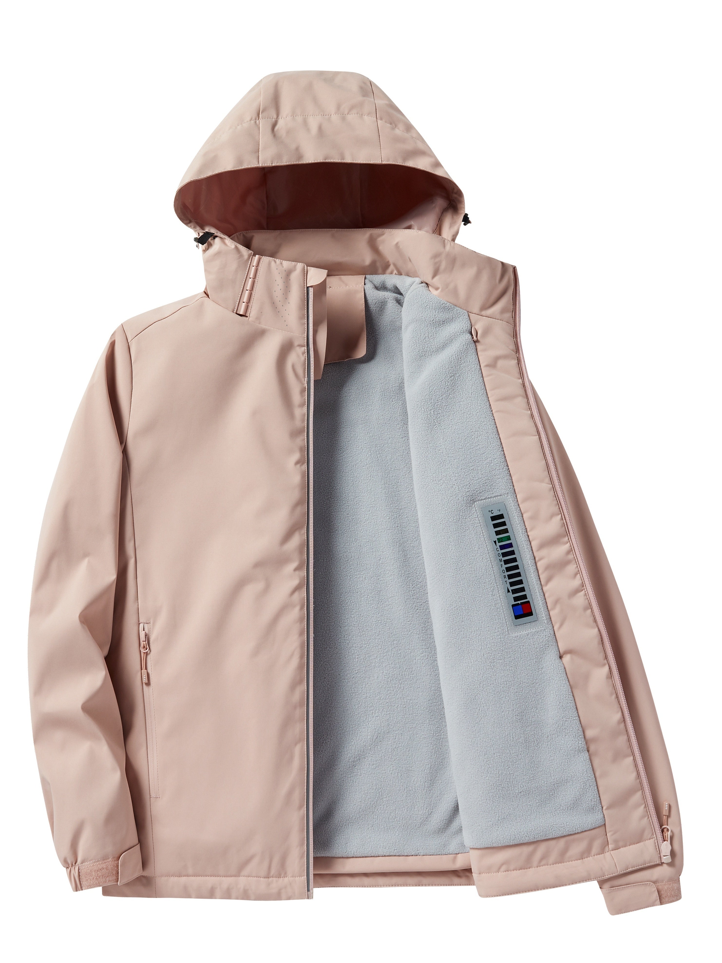 Dames Winddicht En Waterdicht Outdoorjack Polarfleecevoering - Trenchcoat