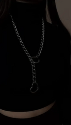 Halsketting Staal Zilverkleur 45 Cm Veilige Sluiting