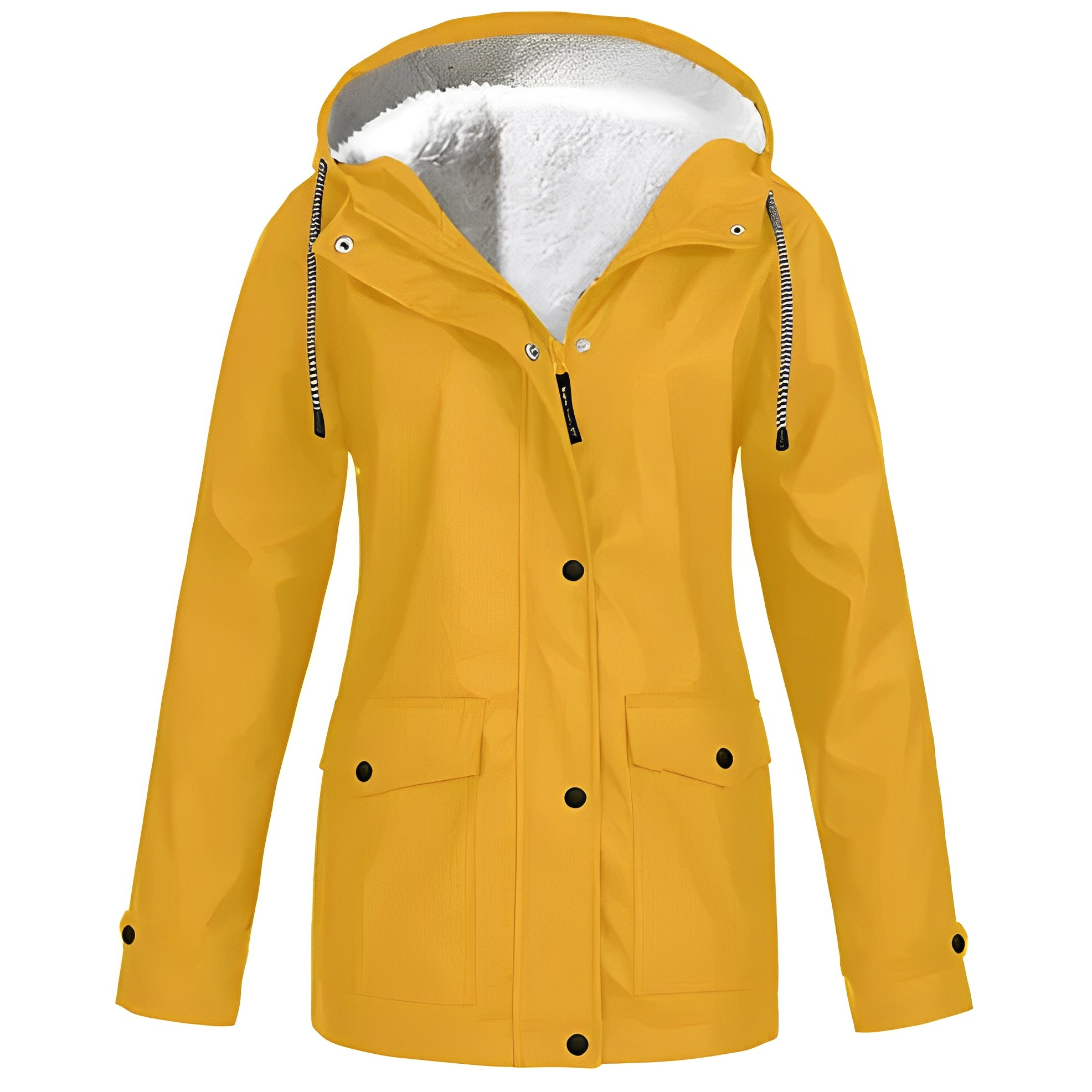 Regenjas Polyester Met Fleecevoering Voor Winterregen